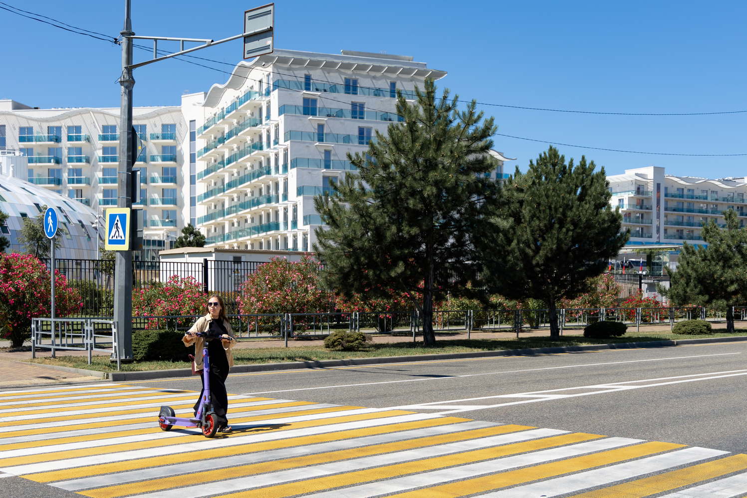 В Сириусе испытали систему автофиксации нарушений ПДД на электросамокатах